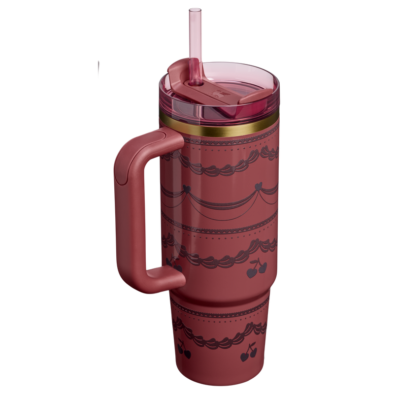 Stanley 1913 Quencher® H2.0 FlowState™ Tumbler 0.89L en Red Velvet Cake | Ver Detrás