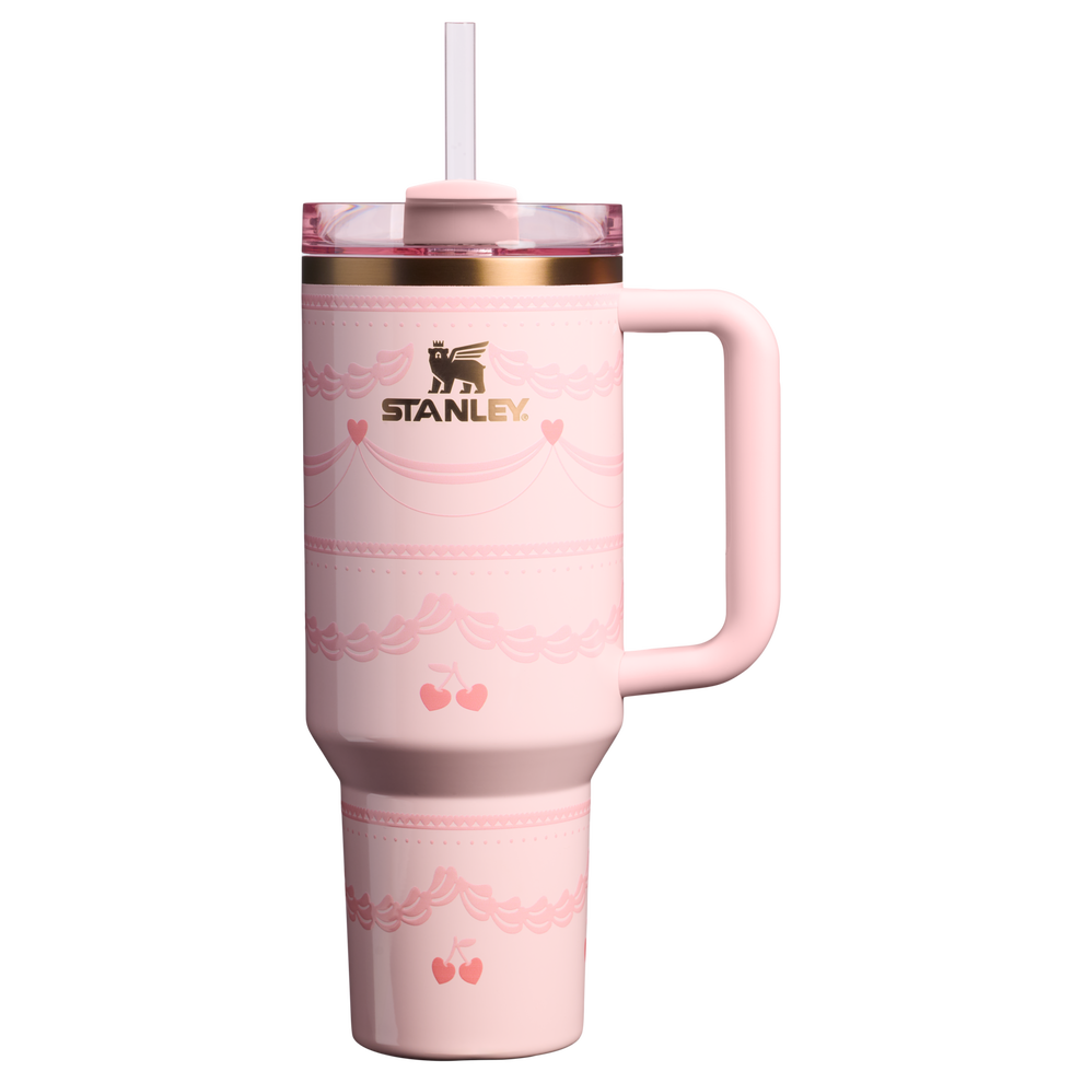 Stanley 1913 Quencher® H2.0 FlowState™ Tumbler 1.18L in Pink Velvet Cake | Weergave Voorkant