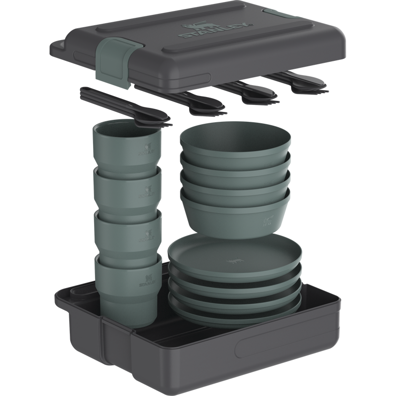 Stanley 1913 Wildfare Core Dinner Box Set en Shale + Charcoal
