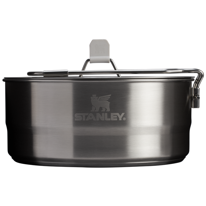 Stanley 1913 The Wildfare Pro Square Pan Cookset 5-piece set 1.9 L in Pale Pebble + Stone | Front View